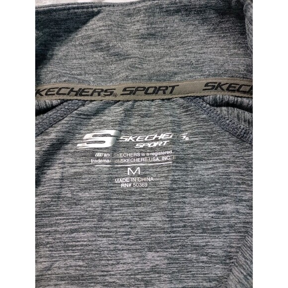 Skechers Women Gray Long Sleeve  Fleece Sz  M - Picture 7 of 11